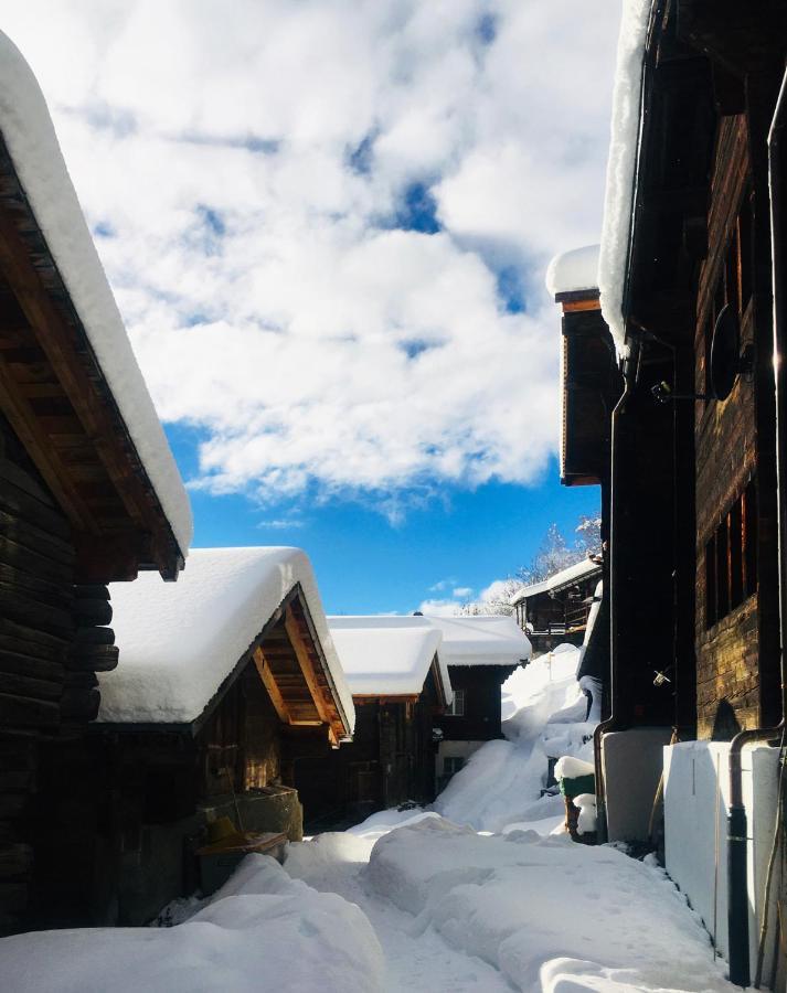 Denkmalgeschuetzter Spycher Total Renoviert Goms Exterior foto